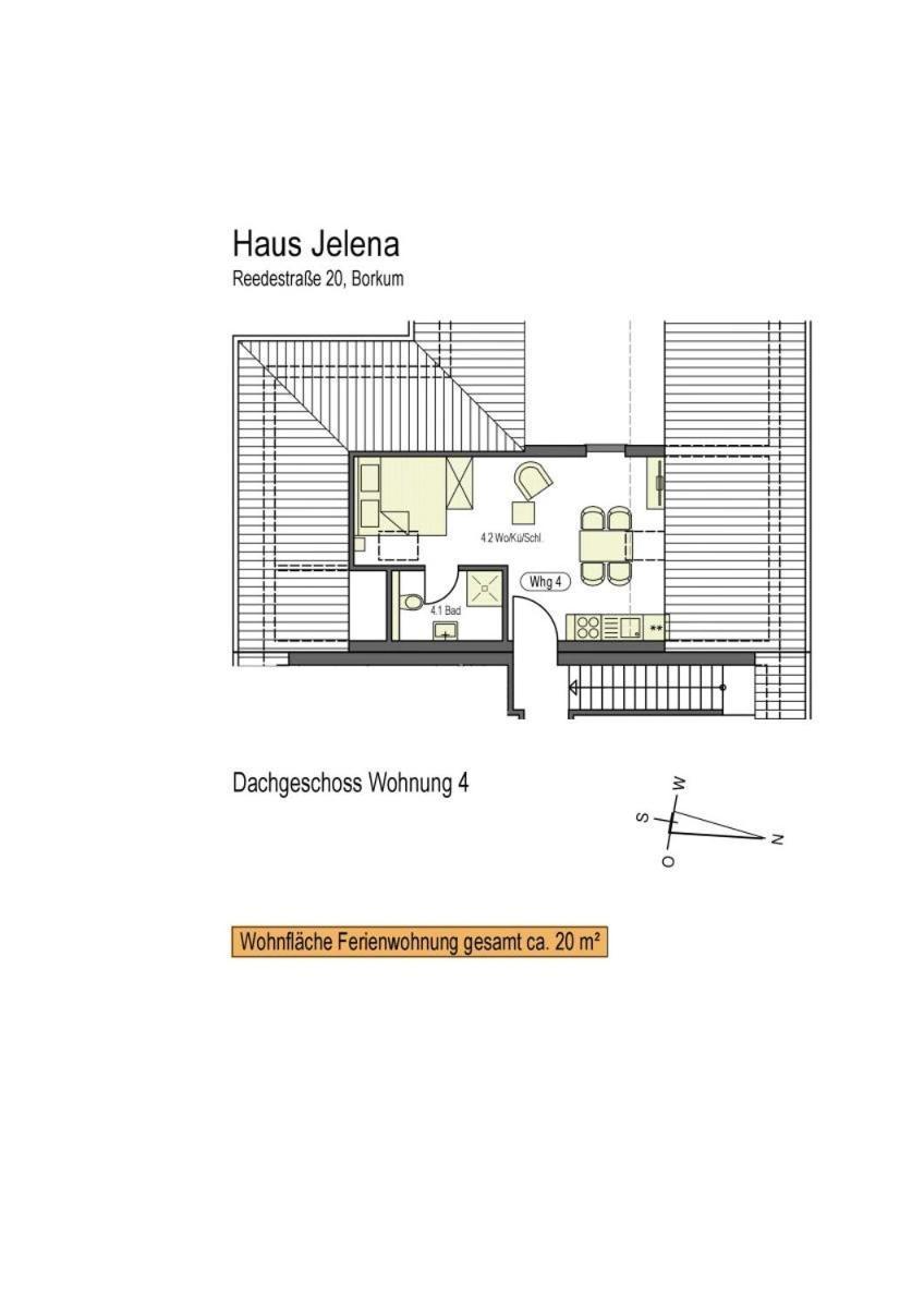 Haus Jelena Appartement 4 Borkum Esterno foto